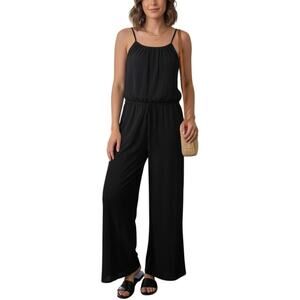 NEW Chic Me Women's Plus Size Panta Jumper/Romper Black /Size 2XL